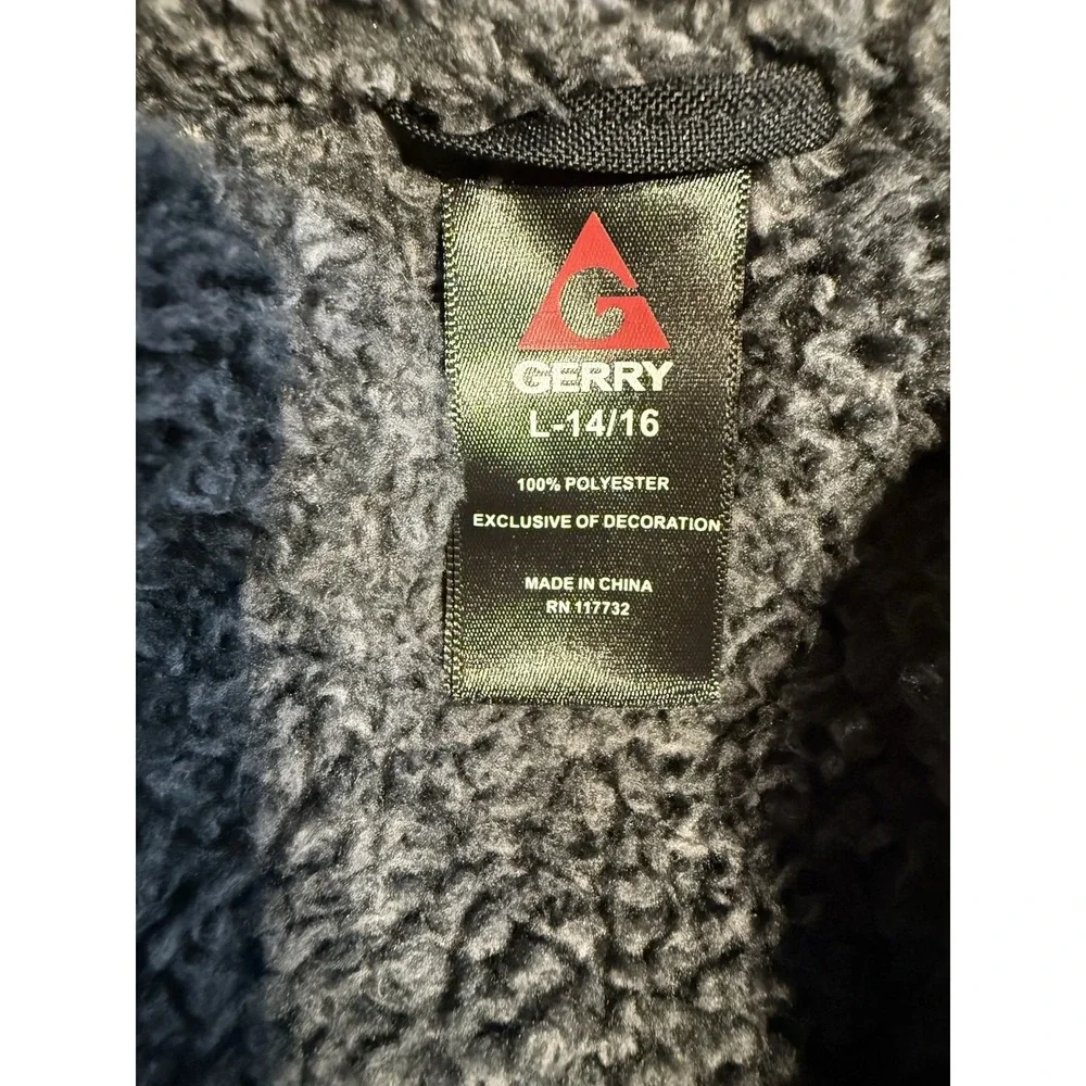Gerry Youth 3 In 1 Ski Jacket L 14/16 Fleece Liner Hooded Winter Coat